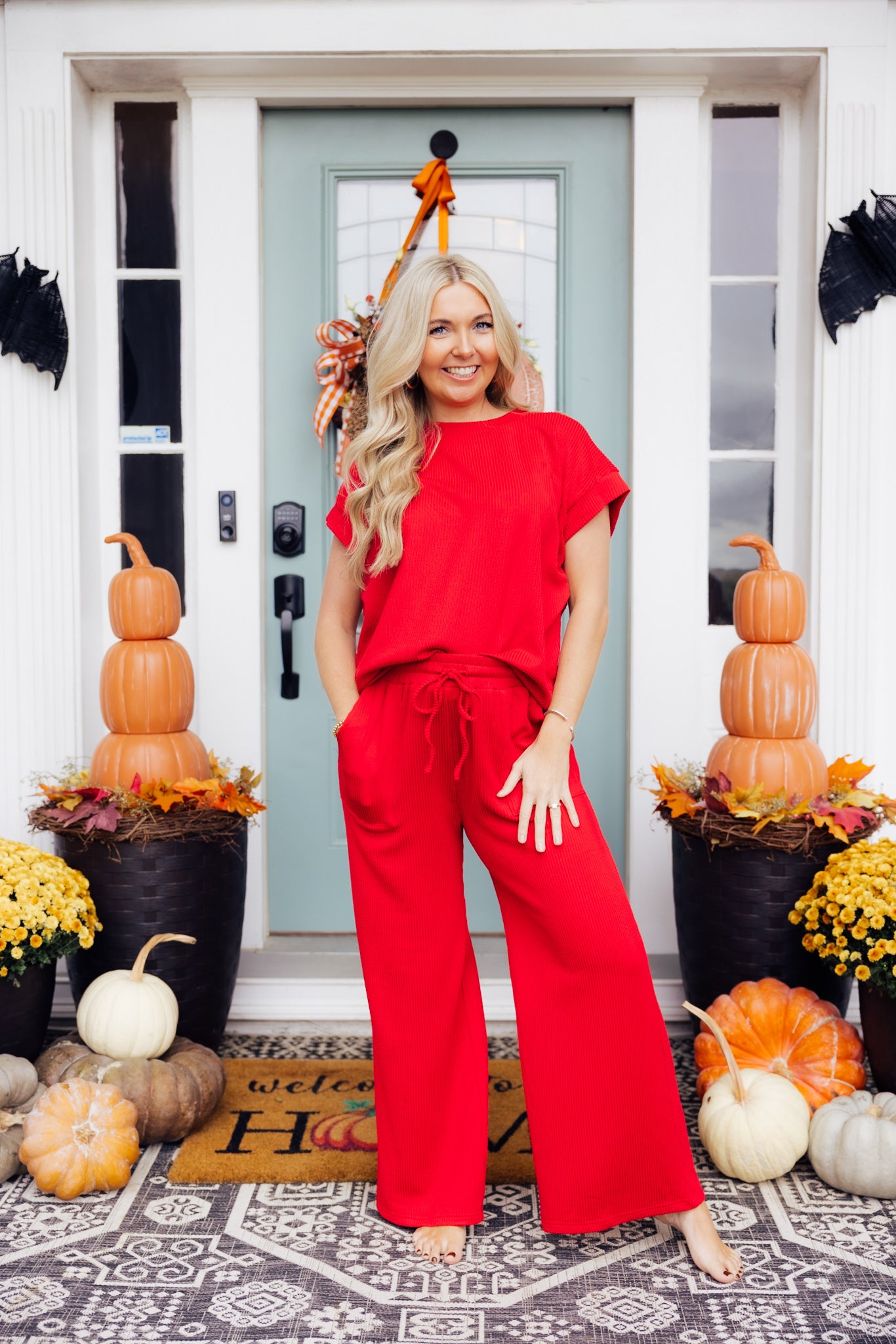 Ribbed Knit Lounge Set